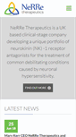 Mobile Screenshot of nerretherapeutics.com